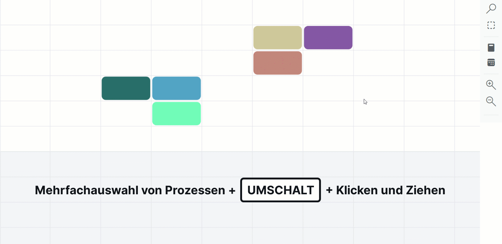 Mehrfachauswahl von Prozessen_UMSCHALT_Klicken und Ziehen.gif