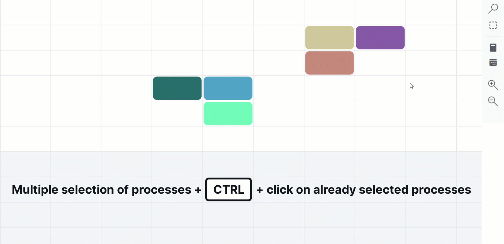 Multiple selection of processes_CTRL_click on already selected processes.gif